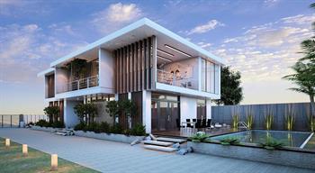 Biệt thự 2 tầng có bể bơi hiện đại ấn tượng