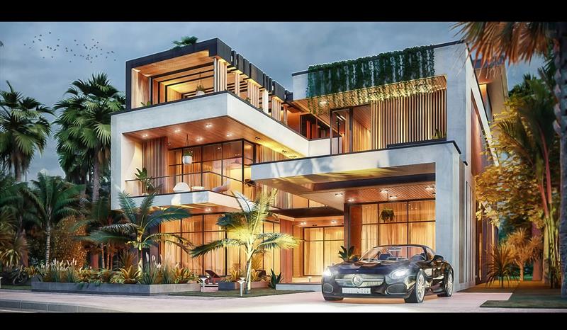 . Mẫu thiết kế biệt thự kính hiện đại thu hút mọi ánh nhìn