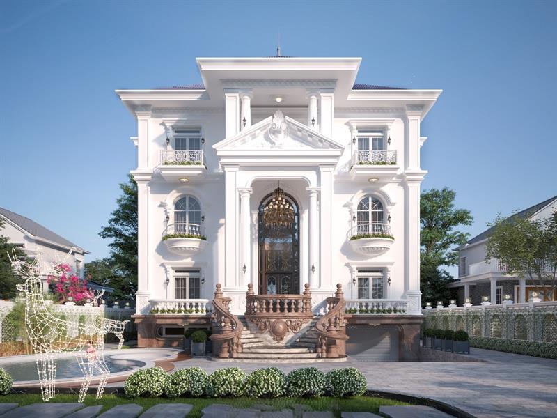 Xây dựng TMH - Công ty xây dựng uy tín tại Việt Nam. Thiết kế biệt thự theo phong cách Châu Âu đậm chất quý phái